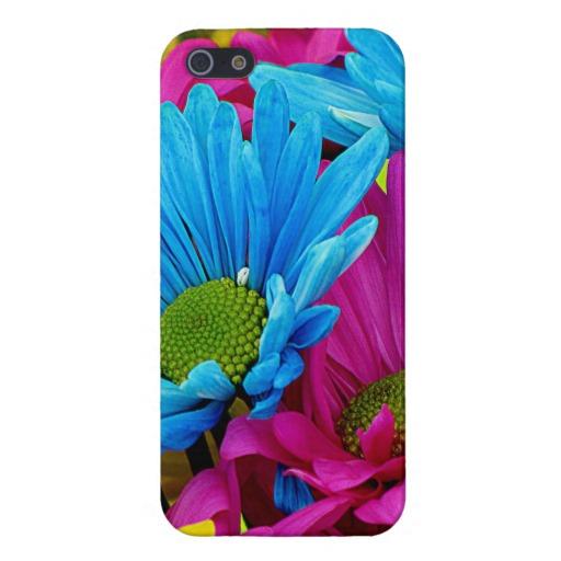 Foto Flores azules de las margaritas de Gerber del trul Iphone 5 Cobertura foto 647708