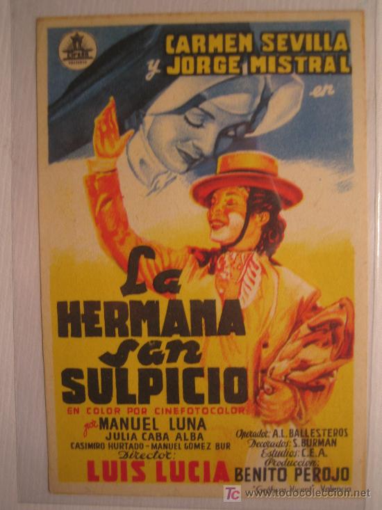 Foto folleto de mano la hermana san sulpicio carmen sevilla cife foto 176639