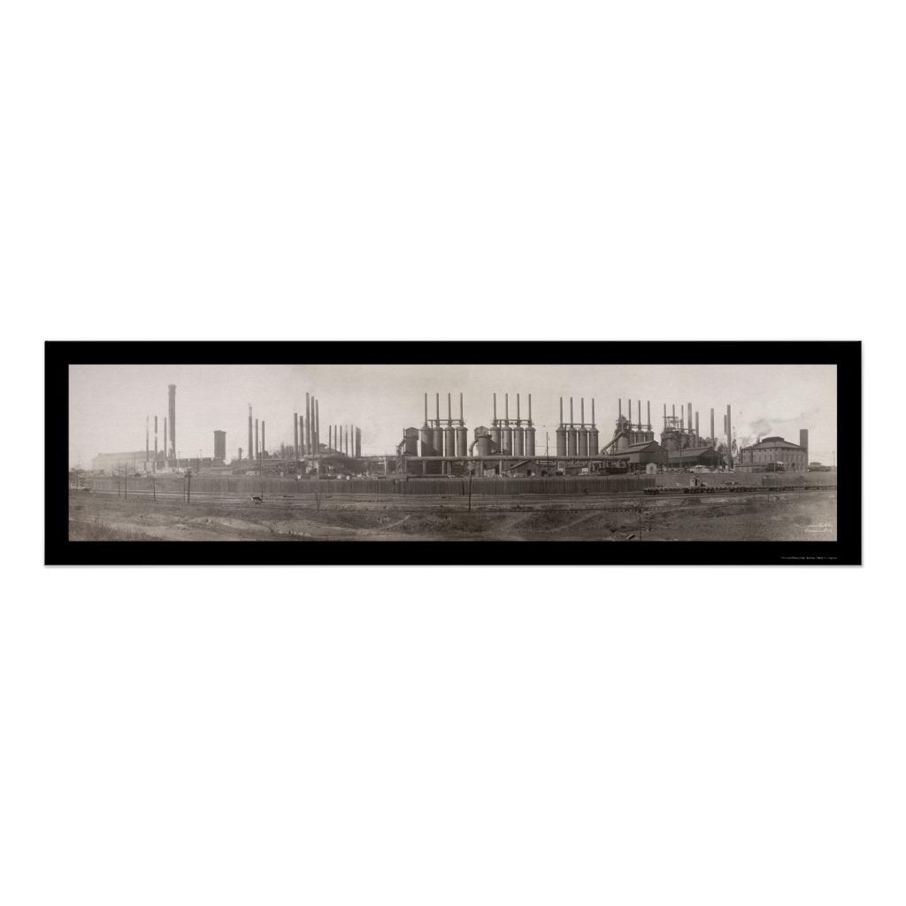 Foto Foto enorme 1909 del RR del hierro del carbón del Posters foto 884987