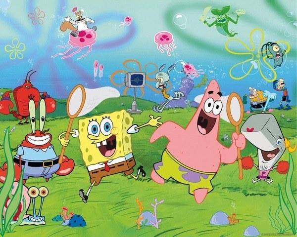 Foto Fotomural infantil sponge bob square foto 755595