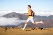 Foto FotoMural Runner man athlete running sprinting fast