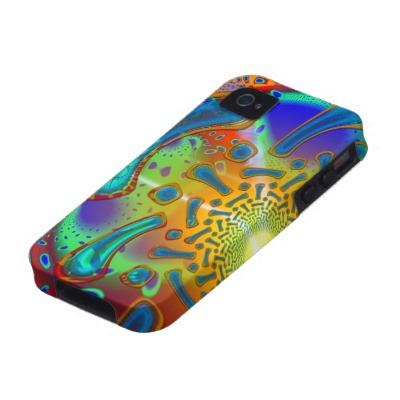 Foto Fractal de cristal dicroico de SemiSonic 3D Case-mate Iphone 4 Funda foto 385353