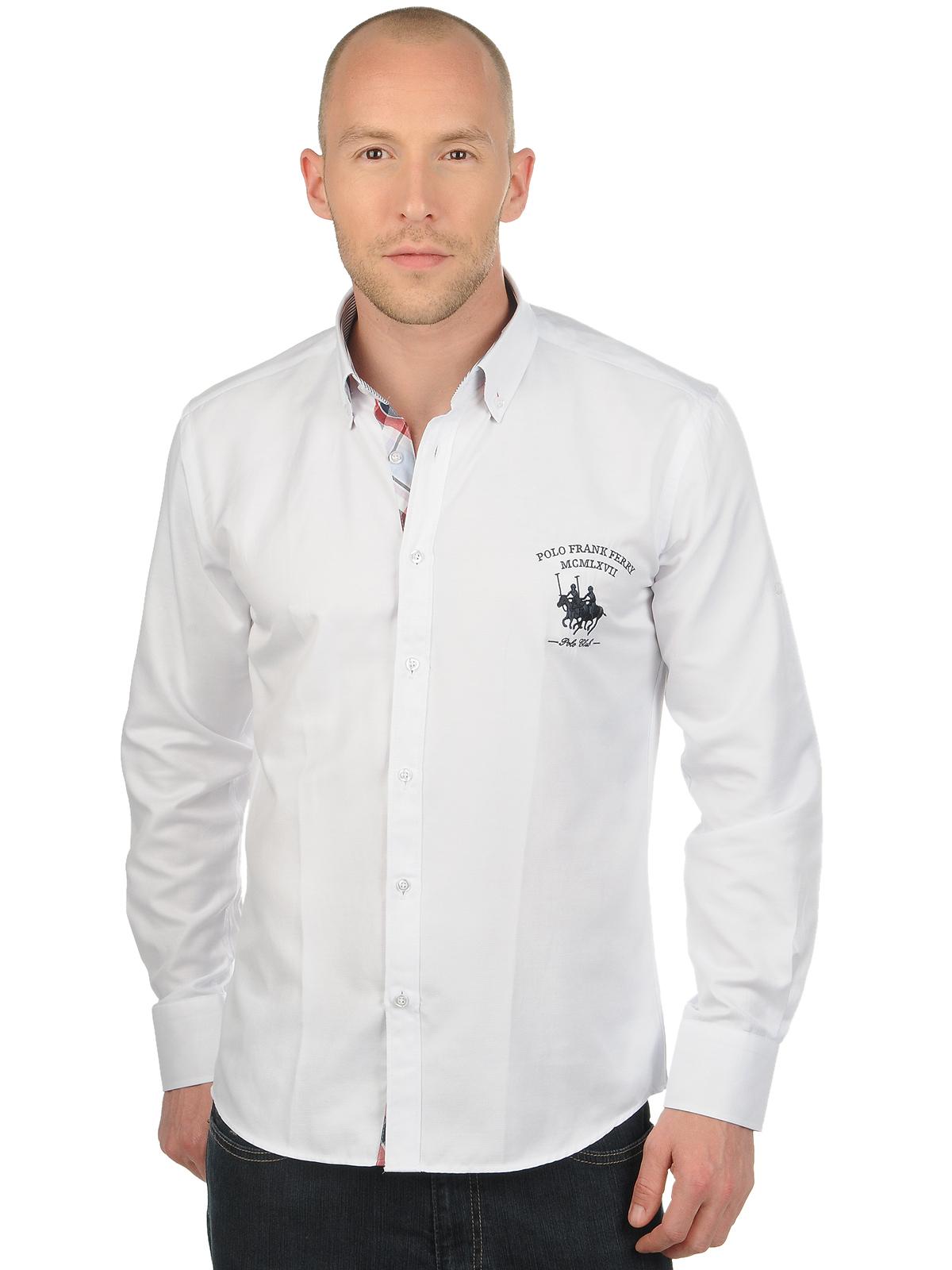 Foto Frank Ferry Polo Club Camisa Regular Fit blanco M