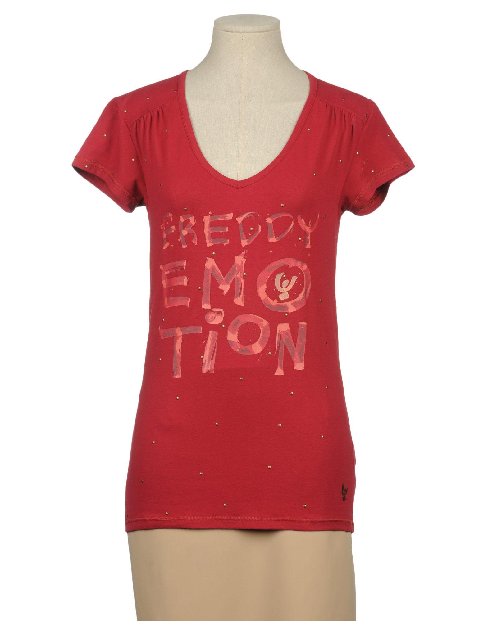 Foto Freddy E-Motion Camisetas De Manga Corta Mujer Burdeos