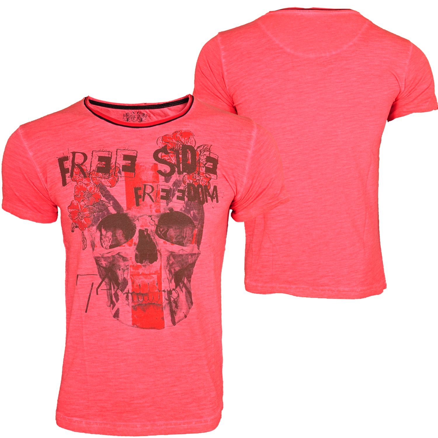 Foto Free Side Skull Head T-shirt Rojo foto 353279