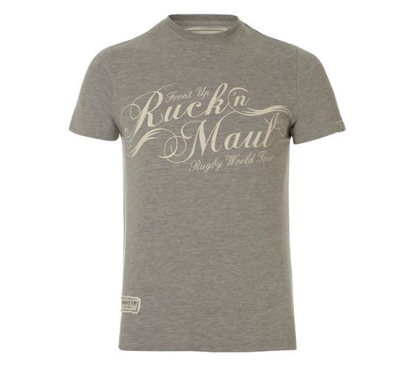 Foto Front Up Rugby Ruck And Maul T-shirt - Grey