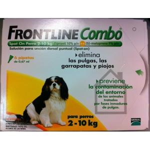 Foto Frontline spot on combo perros 2-10 kg 6 pipetas de 0,67 ml.