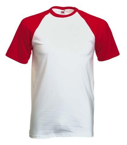 Foto Fruit of the Loom Short Sleeve Baseball T Shirt, T-Shirt, Tee Shirt