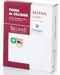 Foto Funda Colchon Algodon Rizo Elastico Belnou - 90