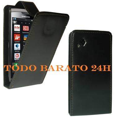 Foto Funda cuero negra Samsung Wave 2 S8530 foto 308626