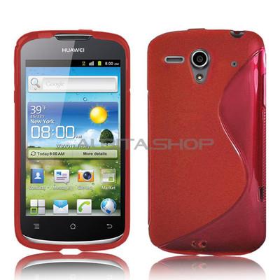 Foto Funda Flexi Gel Grip Huawei Ascend G300 U8818 U8815 Carcasa Tpu Diseño S Roja foto 302116