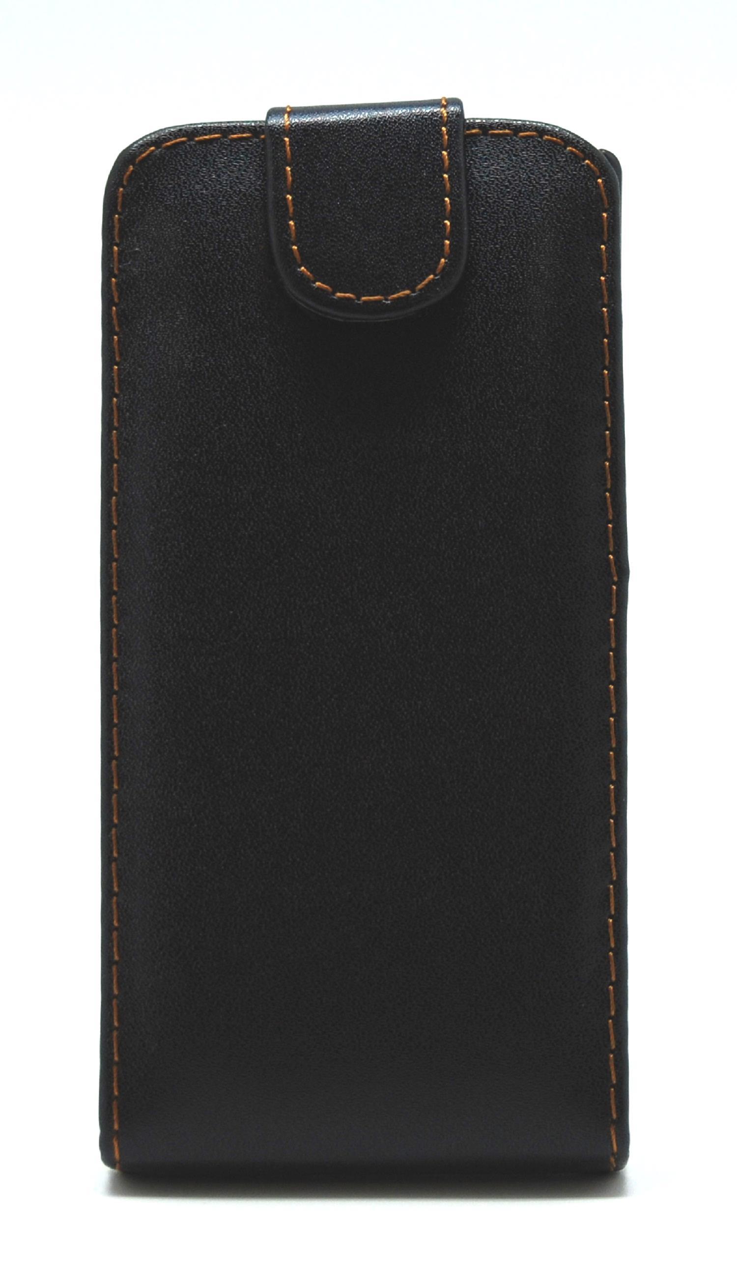 Foto Funda flip cuero sintético para Sony Xperia S LT26i / Nozomi. Negro