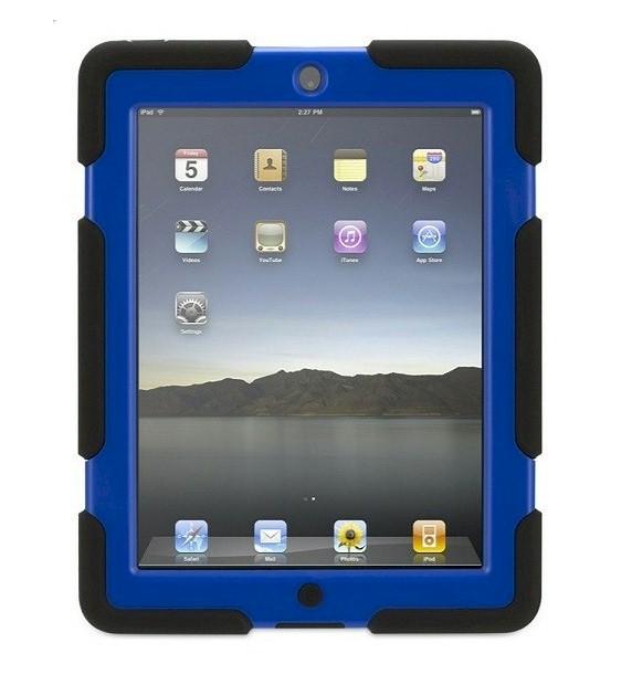 Foto Funda Griffin Survivor negra-azul para iPad 2 y new iPad 3 y 4