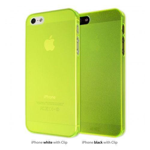 Foto Funda iphone 5 seejacket clip light neon amarilla de artwizz