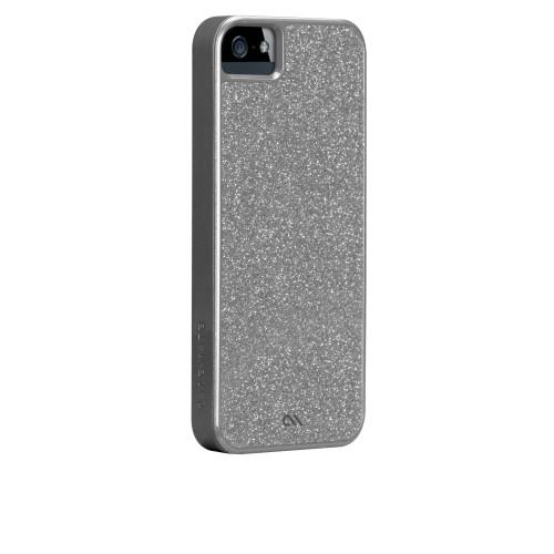 Foto Funda iphone 5 trasera plata brillantes de case-mate