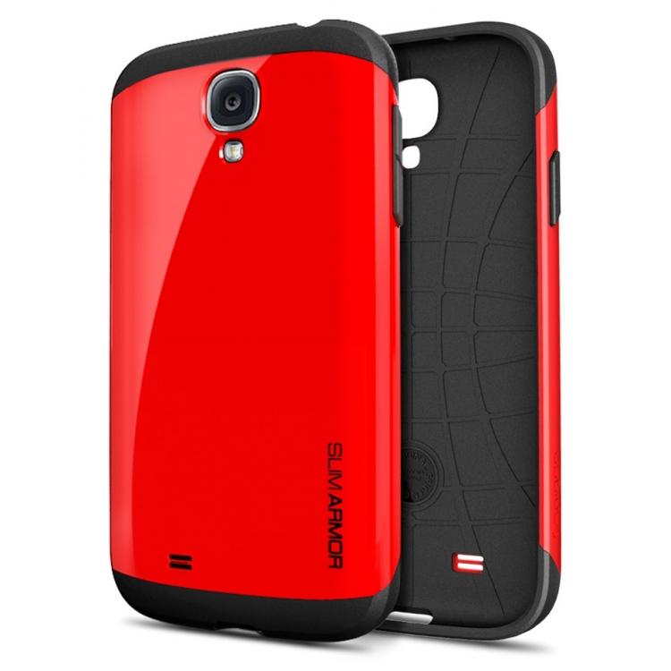 Foto Funda SAMSUNG Galaxy S4 SPIGEN SGP Slim Armor - Rojo