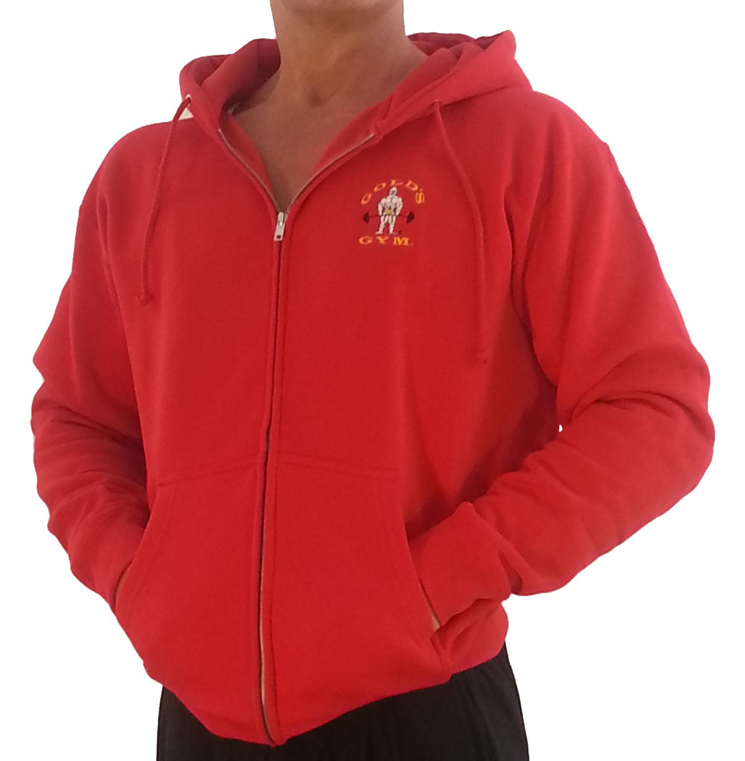 Foto G860 Golds Gym Bodybuilder Hoodie with Zipper - Old Joe Logo XXL Red foto 513636
