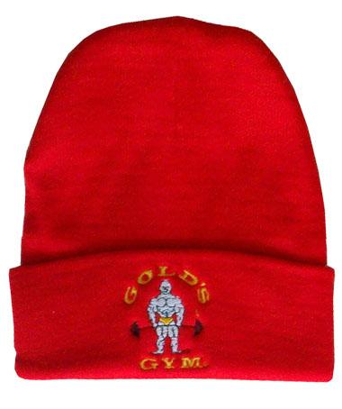 Foto G9351 Beanie Cap Golds Gym Embroidered Old Joe logo O/S Red foto 692336