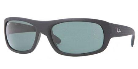 Foto Gafas de sol - Ray-Ban Sun Collection - RB4166 - 622 BLACK RUBBER CRYSTAL GREEN