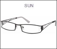 Foto Gafas de vista Sun 436 DMetal Negro Blanco Sun monturas para mujer