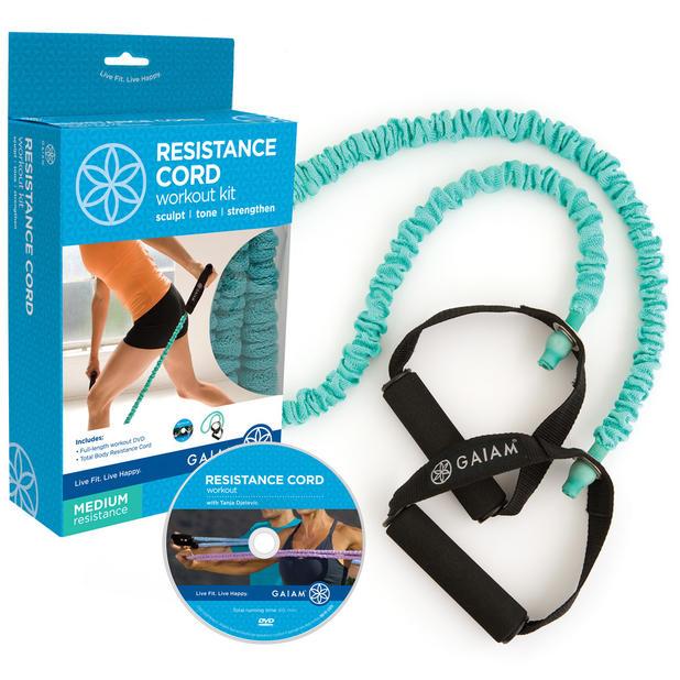 Foto Gaiam Covered Resistance Cord Kit & DVD (Medium)