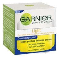 Foto Garnier Skin Naturals Light Overnight Peeling Fairness Cream foto 474503