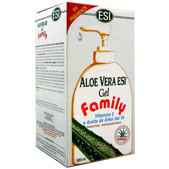 Foto Gel de Aloe Vera Family (con Vit E y Arbol de Te), 500 ml - Esi - Trepat Diet