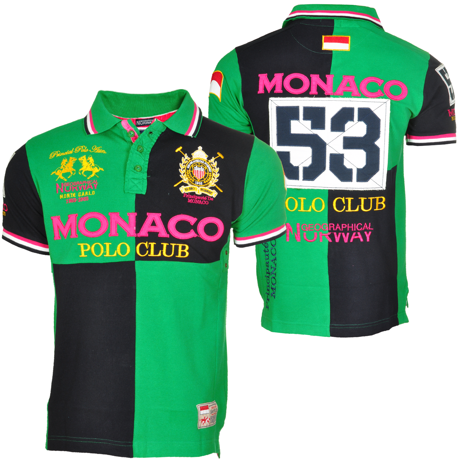 Foto Geographical Norway Monaco Polo Club Camiseta Polo Verde foto 75043