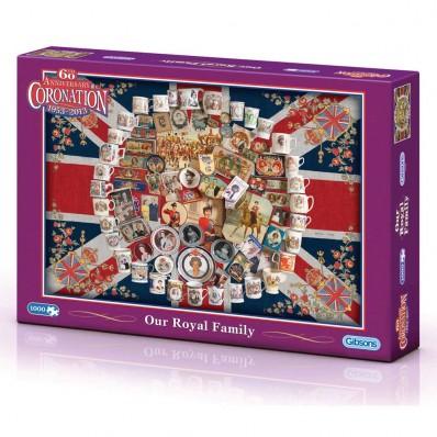 Foto Gibsons Jigsaws Queens Coronation Gifts 2013 Our Royal Family Jigsaw