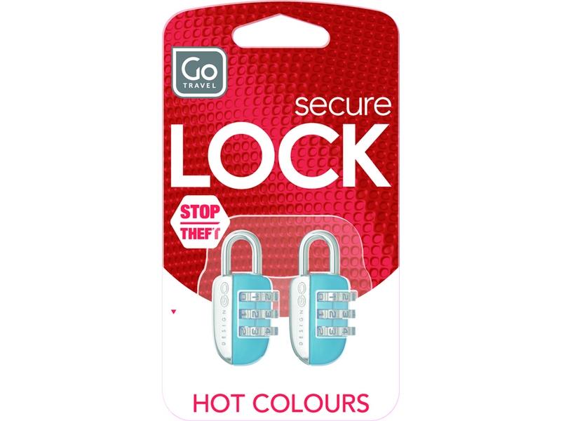 Foto Go Travel Mini Combi GLO Locks (Padlocks) (Colours May Vary)