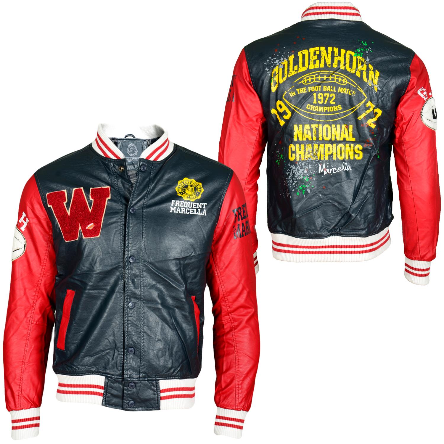 Foto Golden Horn Frequent Leather Chaquetas Universitarias De Color Azul... foto 117887