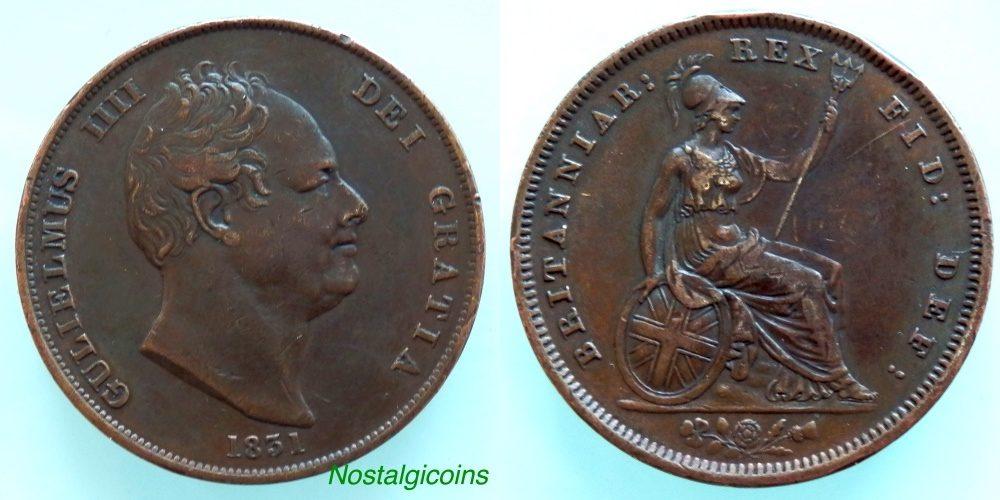 Foto Great Britain One Penny (No initials) 1831