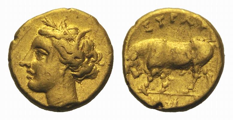 Foto Griechen: Sizilien Syrakus Agathokles Pentadrachme ca 295-289 v C