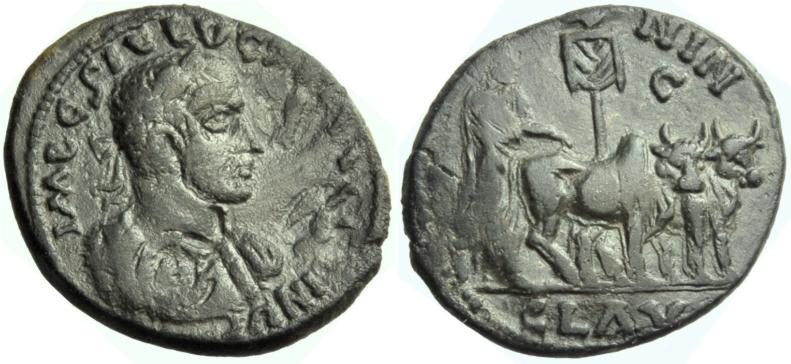 Foto Griechische Münzen Unter Rom Bronze 235-238 foto 150134