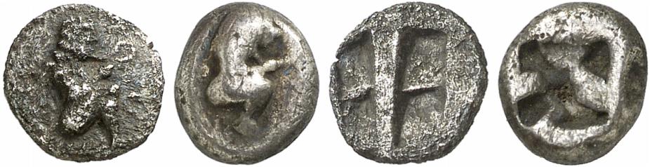 Foto Griechische Münzen 1/8-Statere
