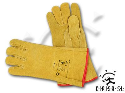 Foto Guante soldador color amarillo foto 309313