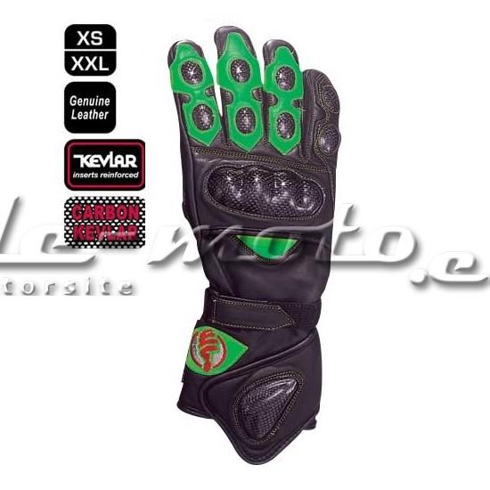 Foto guantes racing M1 GR 703-boutique-negro-verde- Talla L