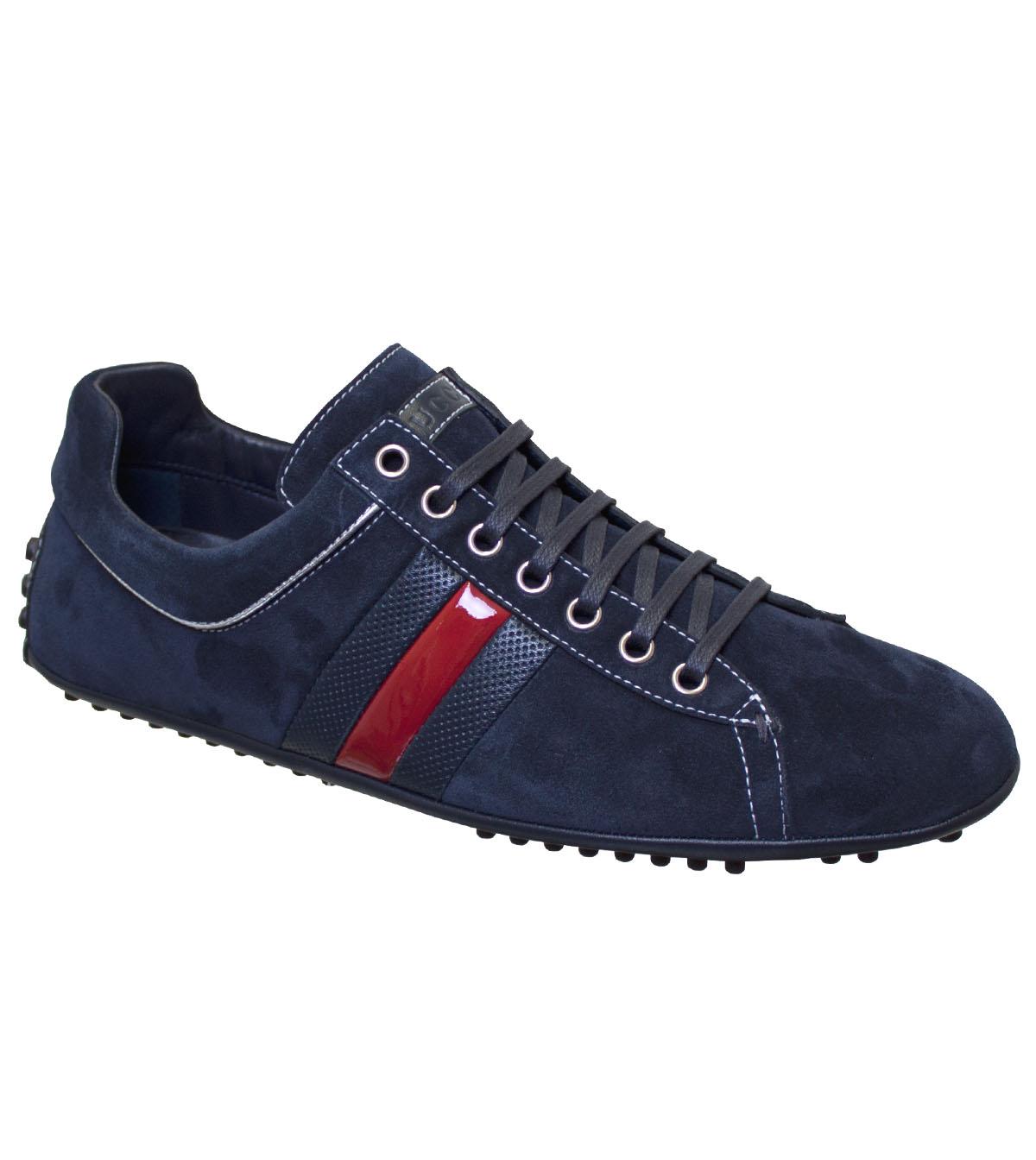 Foto Gucci Navy Suede Driving Style Trainer foto 49507