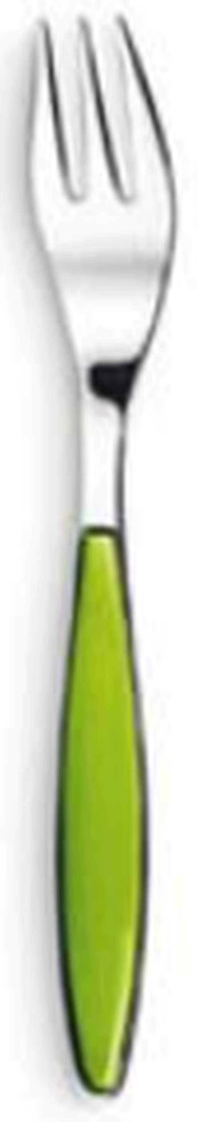 Foto Guzzini Tenedor de postre Feeling, verde manzana satinado, 15,5 cm, De foto 276877