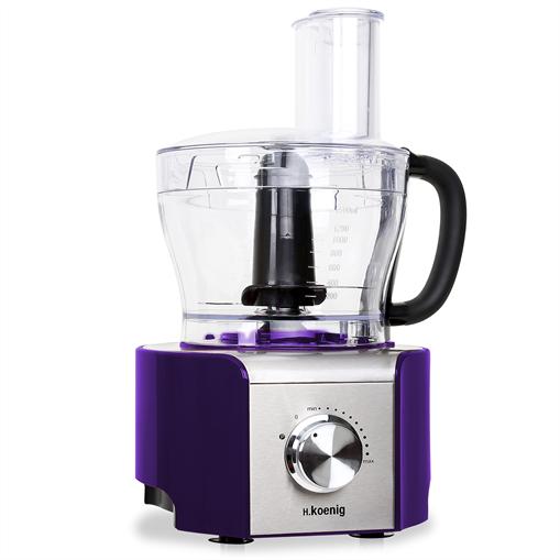 Foto H Koenig MX-18 Robot de cocina 800W 8 funciones mixer lila