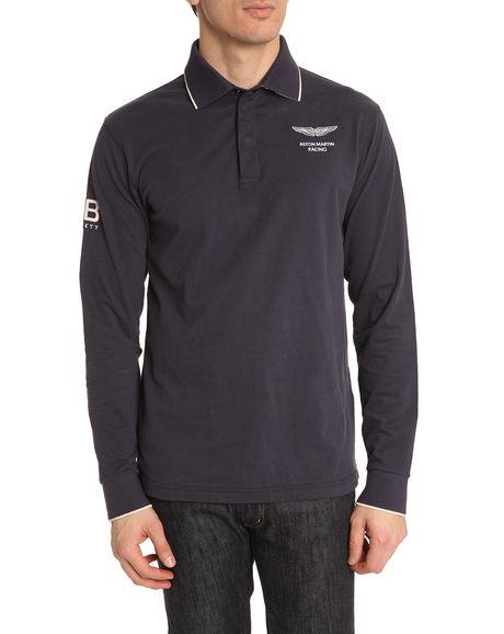 Foto HACKETT - Polo azul marino de manga larga Aston Martin Racing