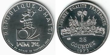 Foto Haiti 25 Gourdes 1973