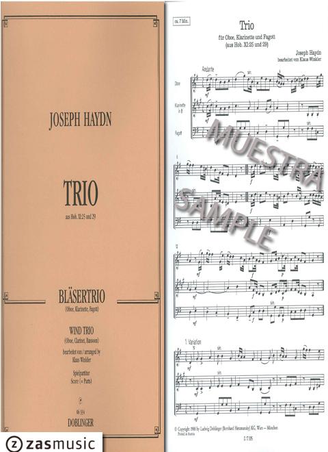 Foto haydn, joseph (1732-1809): baryton-trio (aus hob. xi: 25 und