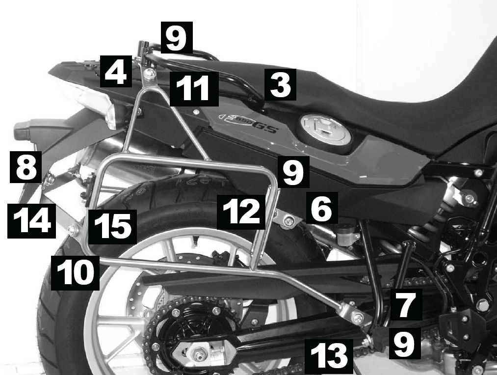 Foto Hepco & Becker: Lock-It pannier rack BMW F 800 GS foto 470278