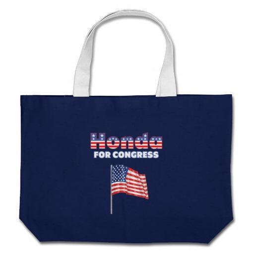 Foto Honda para la bandera americana patriótica del con Bolsa Lienzo foto 456272