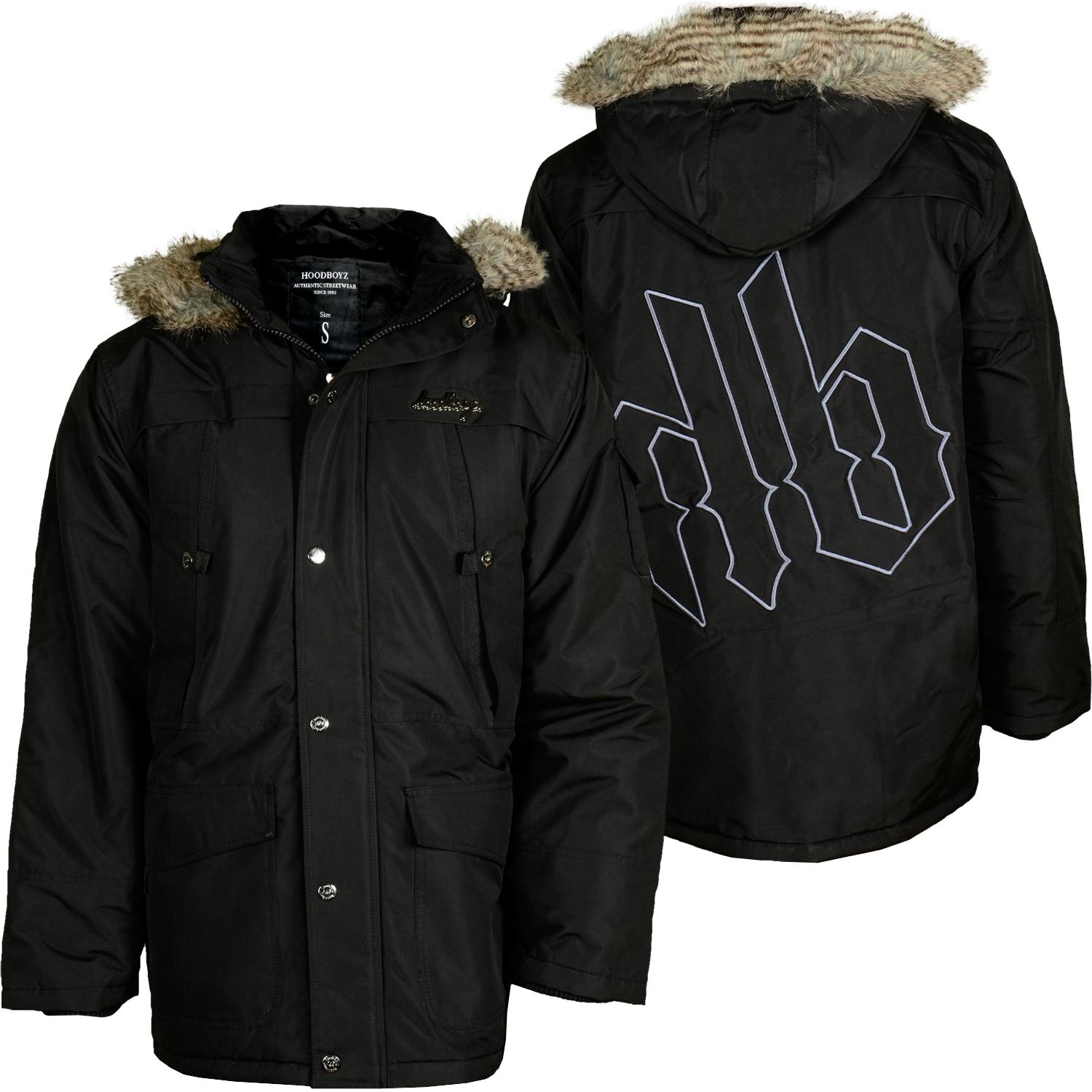 Foto Hoodboyz Hombres Chaquetas De Invierno Negro