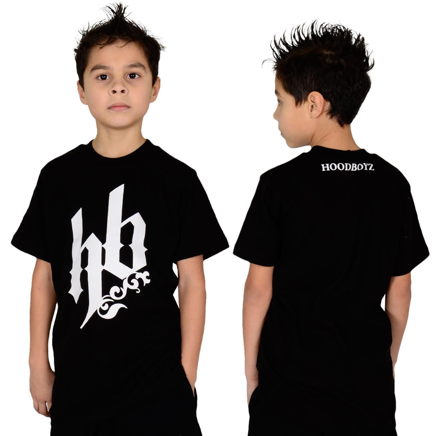 Foto Hoodboyz Kids The Original Big Logo T-shirt Negro Blanco foto 174531