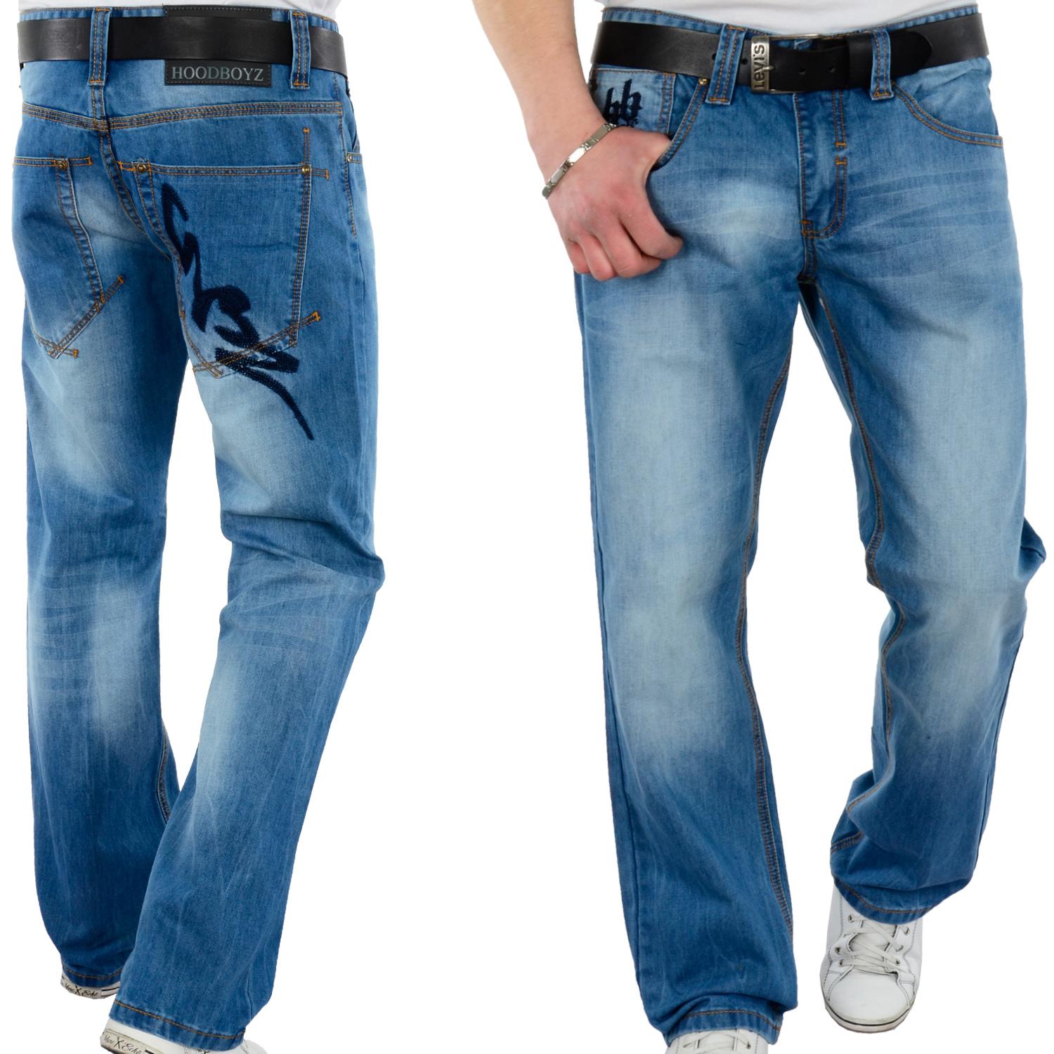 Foto Hoodboyz Loose Fit Jeans Azul foto 257630