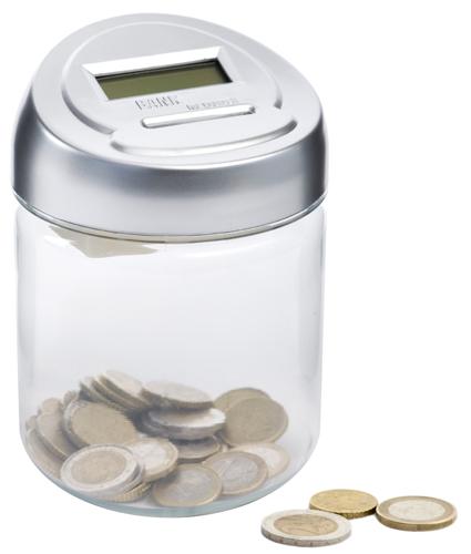 Foto Hucha Money Jar digital utiliza 2 pilas AA incluidas