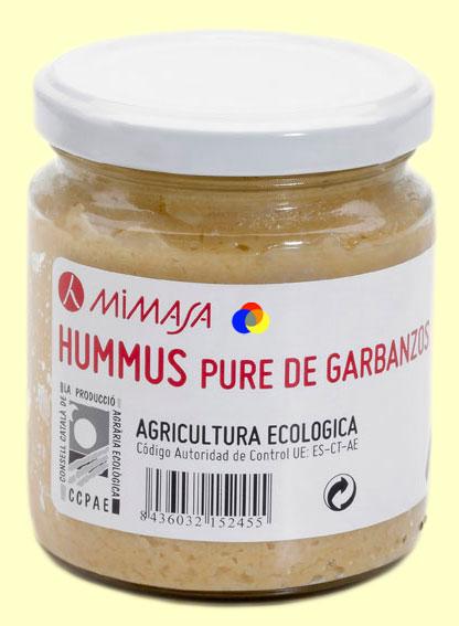 Foto Hummus Ecológico - Puré de garbanzos - Mimasa - 210 gramos [8436032152455] foto 153192